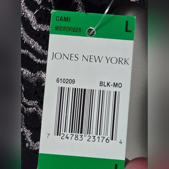 NWT Jones NY Y2K Style Lace Top Soft Grunge Layering Cami, Large - Picture 2 of 2